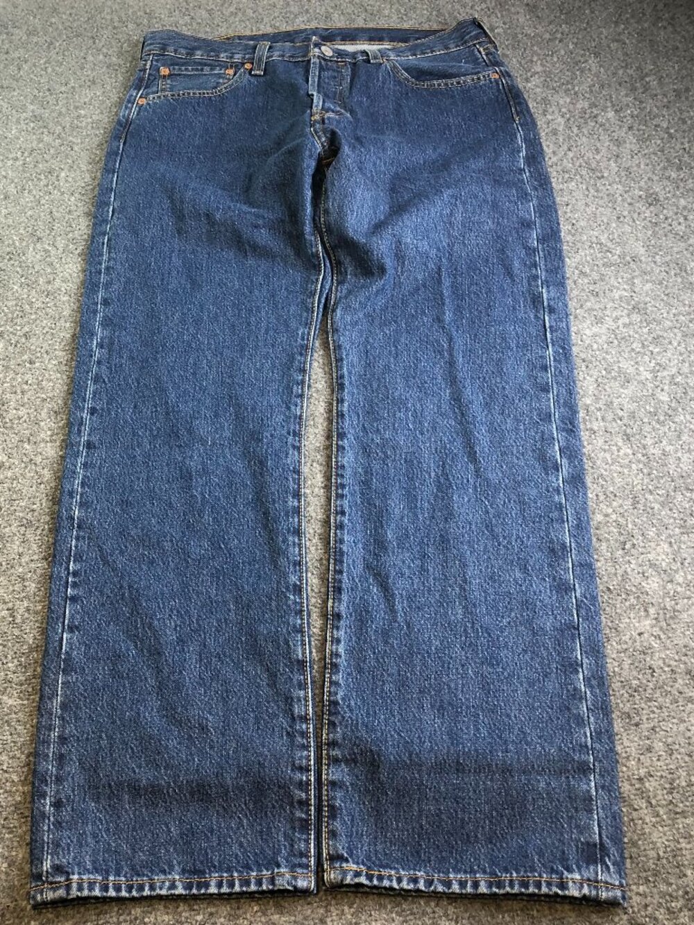 Levis 501 Jeans Mens 33x30 Blue Button Fly Straight Fit Cotton Classic